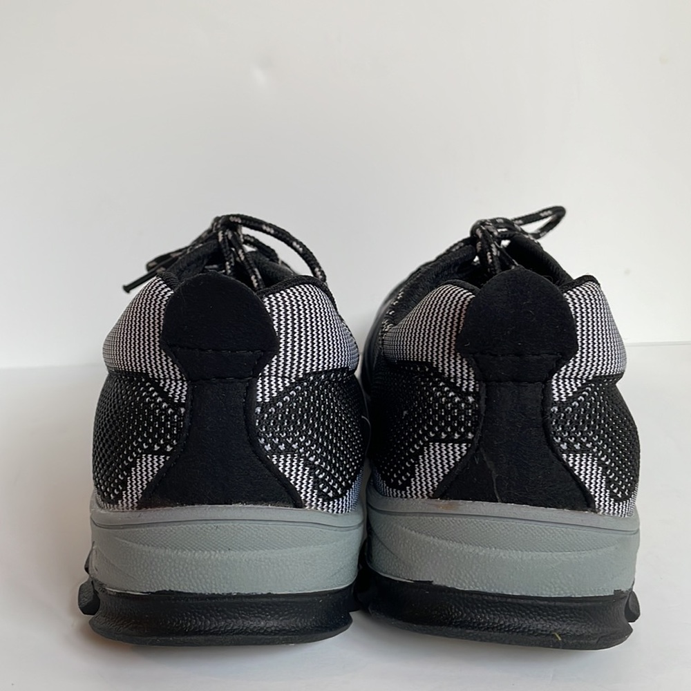 Safety shoes steel toe laced up heavy duty nonslip sole work shoes size 10 - Picture 3 of 12